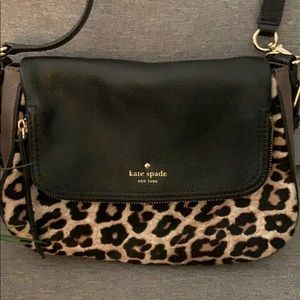 Kate Spade Messenger leopard multi-print
